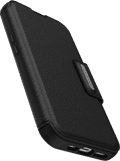 Otterbox Strada Apple iPhone 15 Book Case Cuir Noir avec MagSafe côté droit