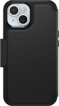 Otterbox Strada Apple iPhone 15 Book Case Leer Zwart Met MagSafe visual Coolblue 4