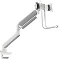 Neomounts NEXT Core DS75-450WH2 Crossbar Monitorarm Gasgeveerd - Wit linkerkant