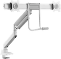 Neomounts NEXT Core DS75-450WH2 Crossbar Monitorarm Gasgeveerd - Wit linkerkant