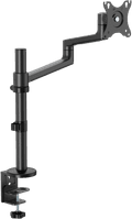 Neomounts NEXT Lite DS60-425BL1 Space-Saving Monitor Arm - Black left side