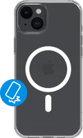 BlueBuilt Protective Back Cover met MagSafe iPhone 15 Plus Transparant Main Image