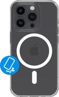 BlueBuilt Protective Back Cover met MagSafe iPhone 15 Pro Transparant Main Image