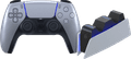 Sony Playstation 5 DualSense Draadloze Controller SterlingSilver + BlueBuilt oplaadstation Main Image