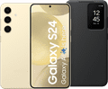 Samsung Galaxy S24 128 Go Jaune 5G + Smart View Book Case Noir Main Image
