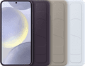 Samsung Galaxy S24 Standing Grip Back Cover Donkerpaars voorkant