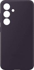 Samsung Galaxy S24 Siliconen Back Cover Donkerpaars voorkant