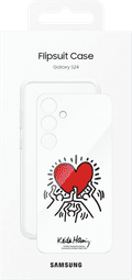 Samsung Galaxy S24 Keith Haring Suit Back Cover Transparent packaging