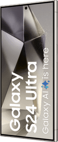 Samsung Galaxy S24 Ultra 512GB Grijs 5G + Samsung Snellader 25 Watt Zwart voorkant