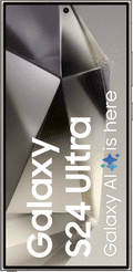 Samsung Galaxy S24 Ultra 512GB Grijs 5G + Samsung Snellader 25 Watt Zwart voorkant