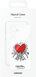 Samsung Galaxy S24 Plus Keith Haring Suit Backcover Transparent verpackung