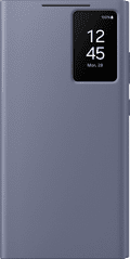 Samsung Galaxy S24 Ultra Smart View Book Case Paars voorkant