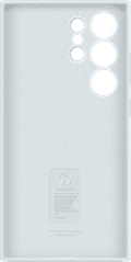 Samsung Galaxy S24 Ultra Siliconen Back Cover Wit achterkant
