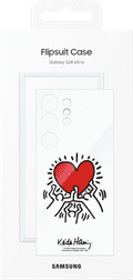 Samsung Galaxy S24 Ultra Keith Haring Suit Back Cover Transparent packaging