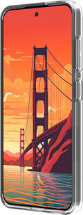 BlueBuilt Samsung Galaxy S24 Back Cover Transparent left side