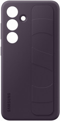 Samsung Galaxy S24 Standing Grip Back Cover Donkerpaars achterkant