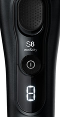 Braun Series 8 8560cc Black detail