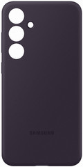 Samsung Galaxy S24 Plus Siliconen Back Cover Donkerpaars achterkant
