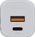 Xtorm Fast Charger with 2 USB Ports 20W White top