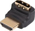 BlueBuilt HDMI Kabel 4K 60Hz Nylon 1.5 Meter + 90° adapter detail