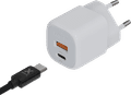 Xtorm Fast Charger with 2 USB Ports 20W White product in use