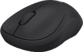 Logitech M220 Silent Draadloze Muis Zwart voorkant