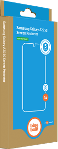 BlueBuilt Samsung Galaxy A25 Screenprotector Glas verpakking