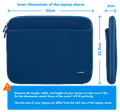 BlueBuilt Laptop Sleeve Width 32cm 13 - 14 inches Blue visual Coolblue 2