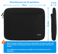 BlueBuilt Laptophoes breedte 33 cm 14 inch M Zwart visual Coolblue 2