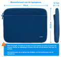 BlueBuilt Laptophoes breedte 33 cm 14 inch M Blauw visual Coolblue 2