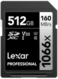 Lexar Professional SDXC 1066x SILVER 512GB 120MB/s Main Image