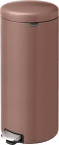 Brabantia NewIcon Poubelle à Pédale 30 Litres Satin Taupe côté droit