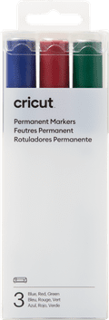 Cricut Permanente Markers 2,5 mm Blauw Rood Groen 3-pack Main Image