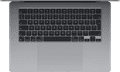 Apple MacBook Air 15 inch (2024) M3 (8 core CPU/10 core GPU) 16GB/512GB Spacegrijs QWERTY bovenkant