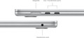 Apple MacBook Air 15 inches (2024) M3 (8-core CPU/10-core GPU) 16GB/512GB Silver AZERTY visual supplier