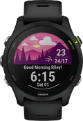 Garmin Forerunner 255 Music Zwart voorkant
