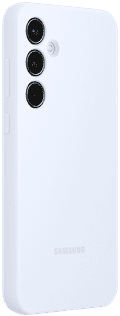 Samsung Galaxy A55 Siliconen Back Cover Blauw linkerkant
