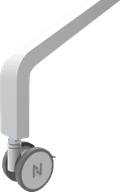 Neomounts MOVE Go FL50-525WH1 mobiele vloersteun Wit detail