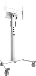 Neomounts MOVE Up FL50S-825WH1 mobiele vloersteun Wit linkerkant