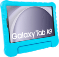 Samsung Galaxy Tab A9 8,7 inch 64GB Wifi en 4G Grijs + BlueBuilt Kids Cover Blauw achterkant