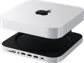 Satechi Aluminum Mac Mini/Mac Studio Stand Hub Zilver met SSD slot bovenkant