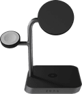 Zens 3-in-1 MagSafe und Qi2 Kabelloses Ladegerät 15 W mit Ständer und Watch Stand vorne