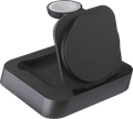 ZENS MagSafe und Qi2 Kabelloses Ladegerät 15 W mit Ständer und Watch Stand linke seite