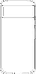 BlueBuilt Protective Back Cover Google Pixel 8 Transparent avant