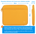 BlueBuilt Housse pour Ordinateurs Portables Largeur 36 cm 15-16 Pouces S Jaune visuel Coolblue 1