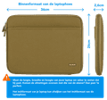 BlueBuilt Laptophoes breedte 36 cm 15-16 inch M Groen visual Coolblue 1