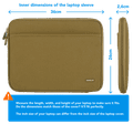 BlueBuilt Laptop Sleeve Width 36cm 15 - 16 inches M Green visual Coolblue 1