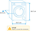 AEG LWR73R842 DualSense - 8/5 kg visuel Coolblue 1