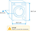 AEG LWR85R966 PowerCare - 9/5 kg visual Coolblue 1
