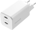 BlueBuilt Power Delivery Oplader met 2 Usb C Poorten 65W Wit Main Image